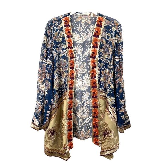 Soft‎ Surroundings Moonlight Garden Topper Kimono duster Sz M - Picture 3 of 9